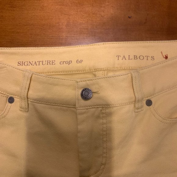 Talbots Signature Crop Ladies 6P, Perfect Yellow Color for Spring - Picture 2 of 5